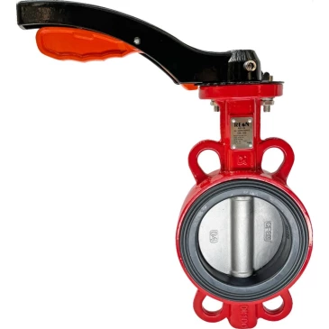 Затвор дисковый поворотный REON Ду125 Ру16 EPDM RSV84RED корпус - чугун, диск - нержавеющая сталь, рукоятка в Астане