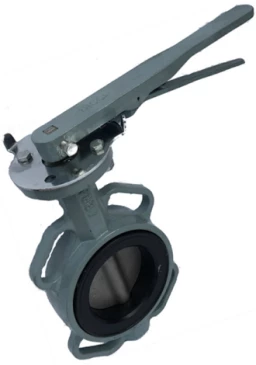 Затвор дисковый поворотный ABRA Ду300 Ру16 BUV-VF863D, межфланцевый, корпус - чугун, диск - нержавеющая сталь, рукоятка, NBR в Астане