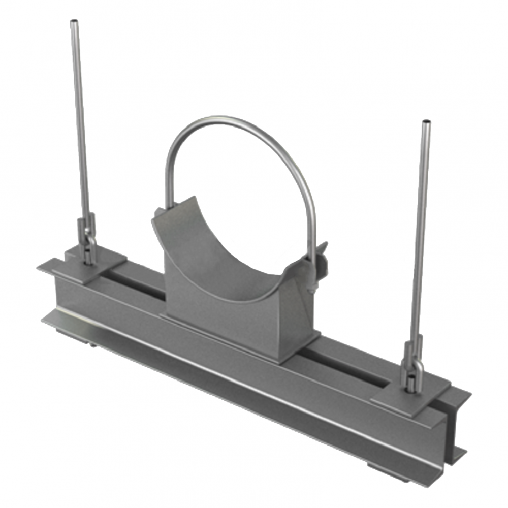 Блок хомутовый с опорной балкой ОСТ 108.275.66-80 для подвески трубопровода для АЭС в Астане