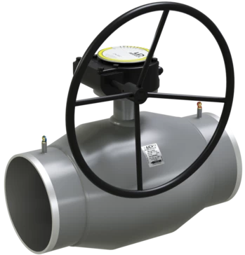 Кран шаровый LD КШЦПР Energy Regula стальной ст 20 Ду150/125 Ру2,5МПа с редуктором в Астане