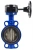 Затвор дисковый поворотный ABRA Ду450 Ру16 BUV-VF826D, межфланцевый, корпус - чугун, диск - чугун, редуктор, EPDM в Астане